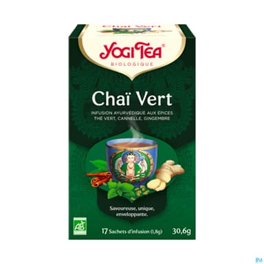 YOGI TEA CHAI VERT SACH 17
