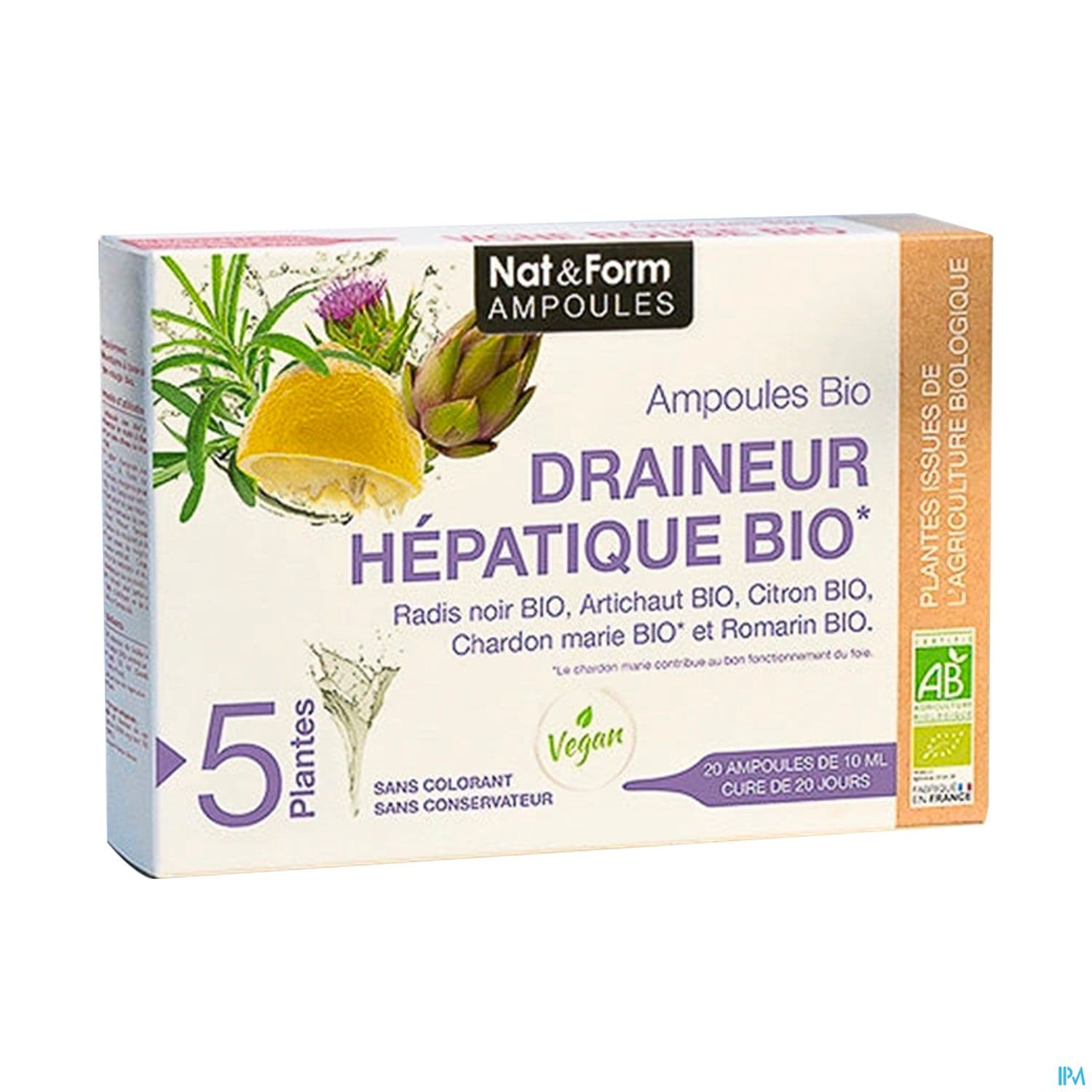 NAT&FORM AMP DRAIN HEPAT BIO10ML20