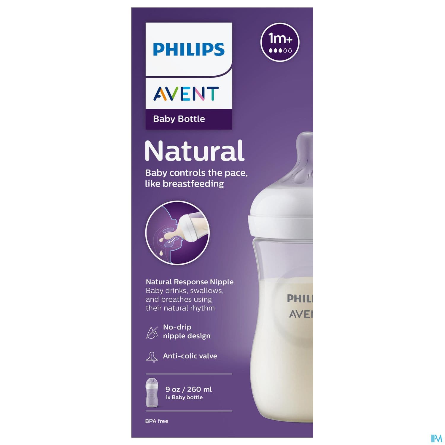 BIB AVENT NAT RESPONSE 260ML