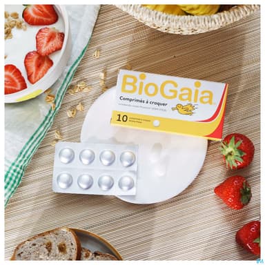 Biogaia Protectis Fraise Comprime A Croquer 10