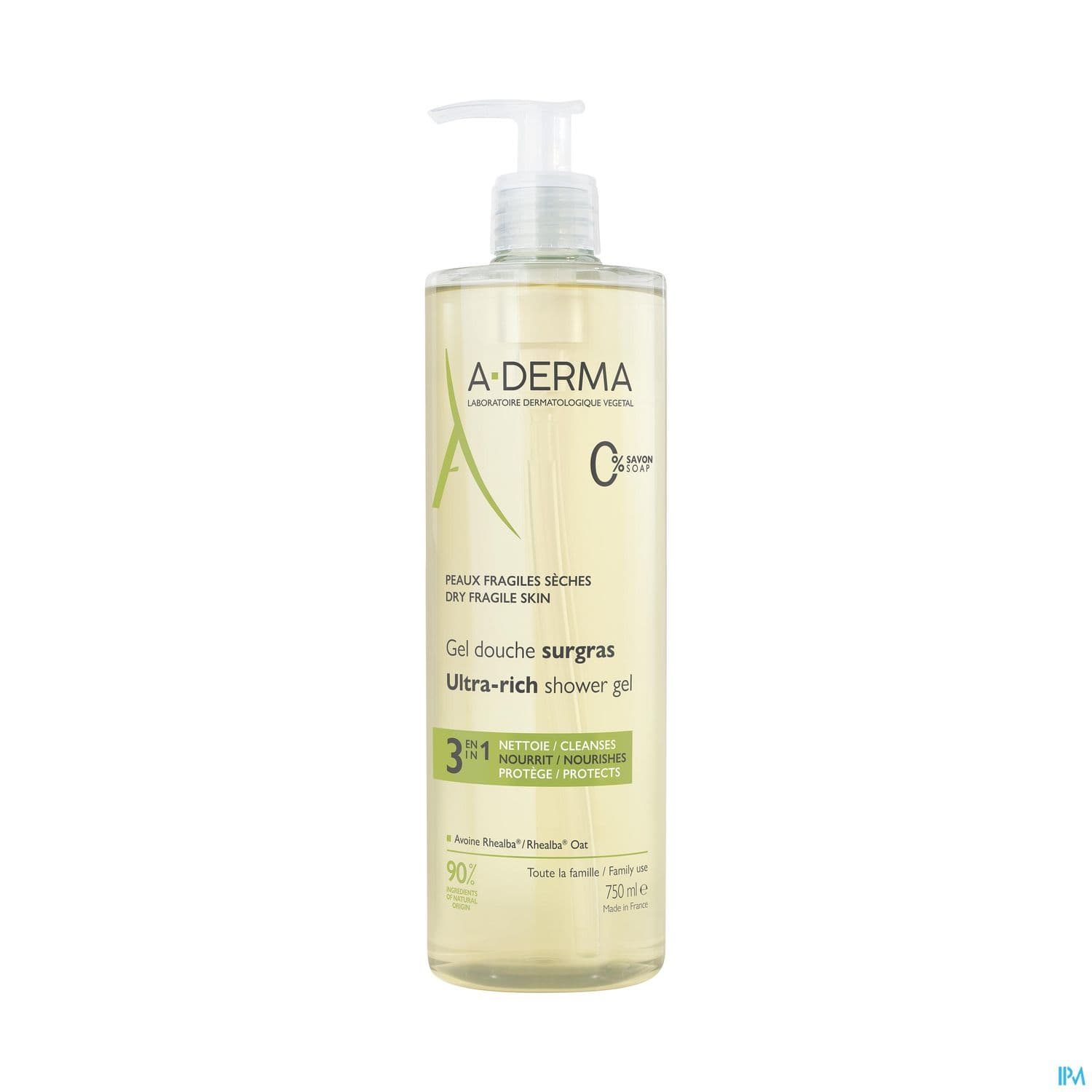 A-DERMA GEL DCH SURGRAS 750ML