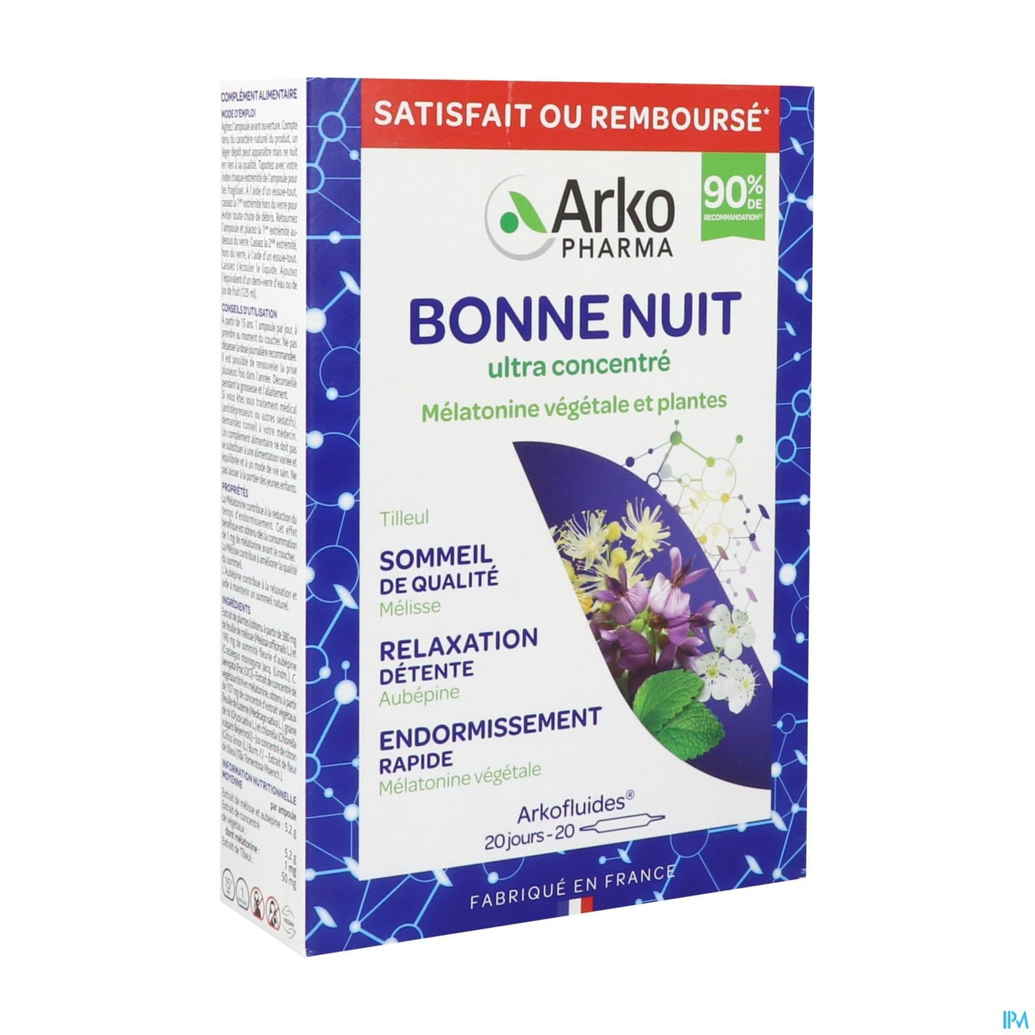 Arkopharma Arkofluides Bio Bonne Nuit Ampoule Buvable 10ml 20