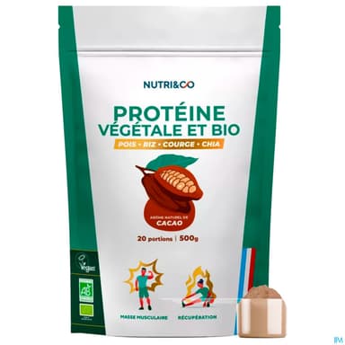 Nutri Co Proteine Vegetale Et Bio Poudre 500g