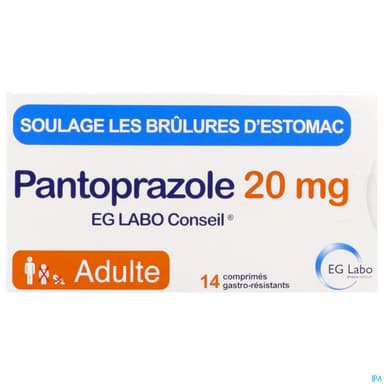 Pantoprazole Eg Labo Conseil 20mg Comprime Gastroresistant 14