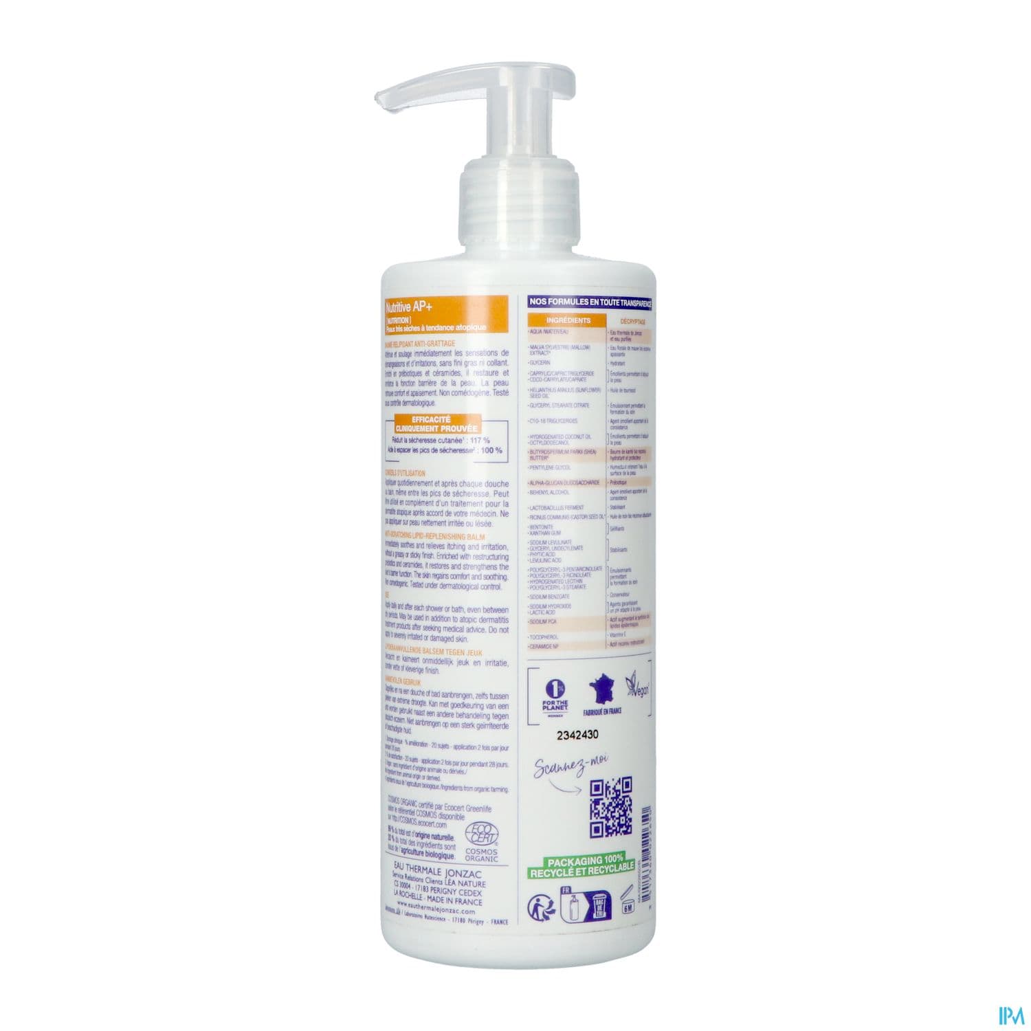 JONZAC NUTRITIVE BAUME RELIP 400ML