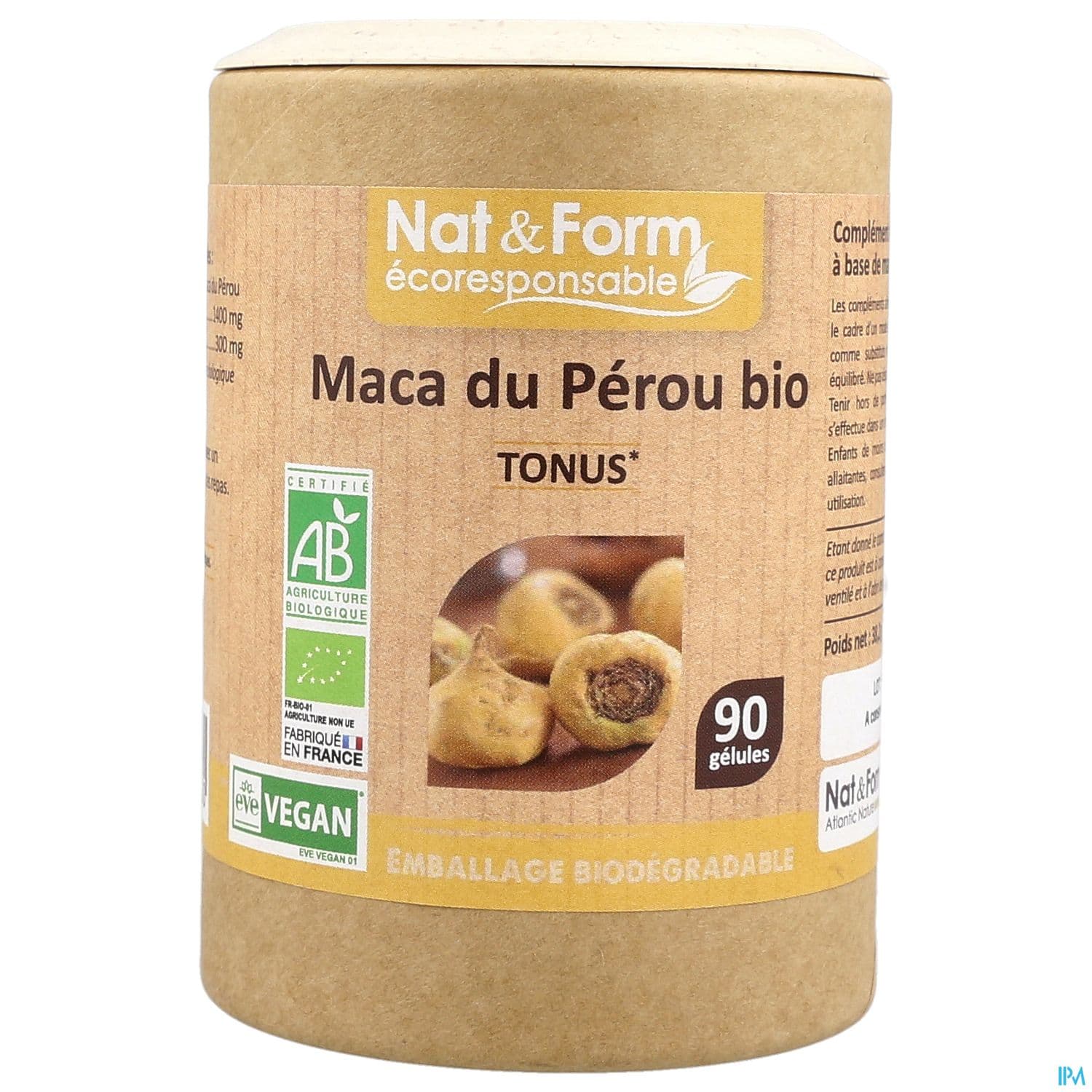 Nat Et Form Ecoresponsable Maca Du Perou Bio Gelule Vegetale 90