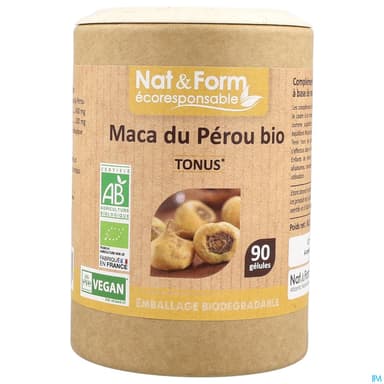 Nat Et Form Ecoresponsable Maca Du Perou Bio Gelule Vegetale 90