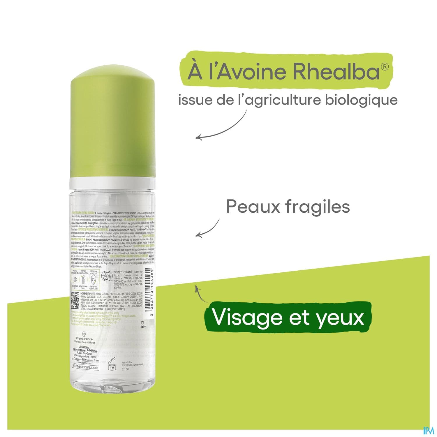 A-DERMA MOUSS NETT HYDR PROT 150ML