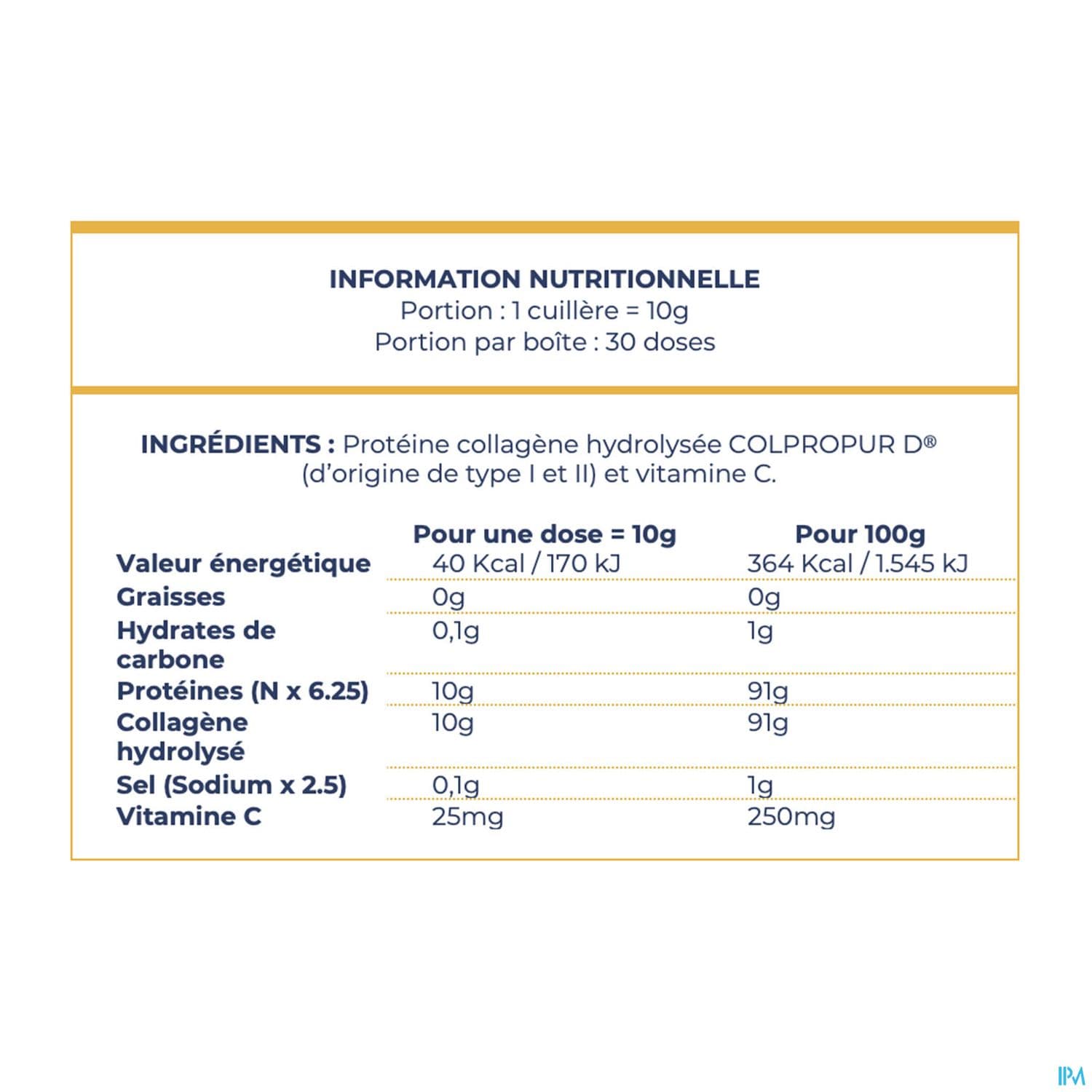 Colpropur Care Poudre Vanille 300g