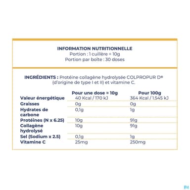 Colpropur Care Poudre Vanille 300g