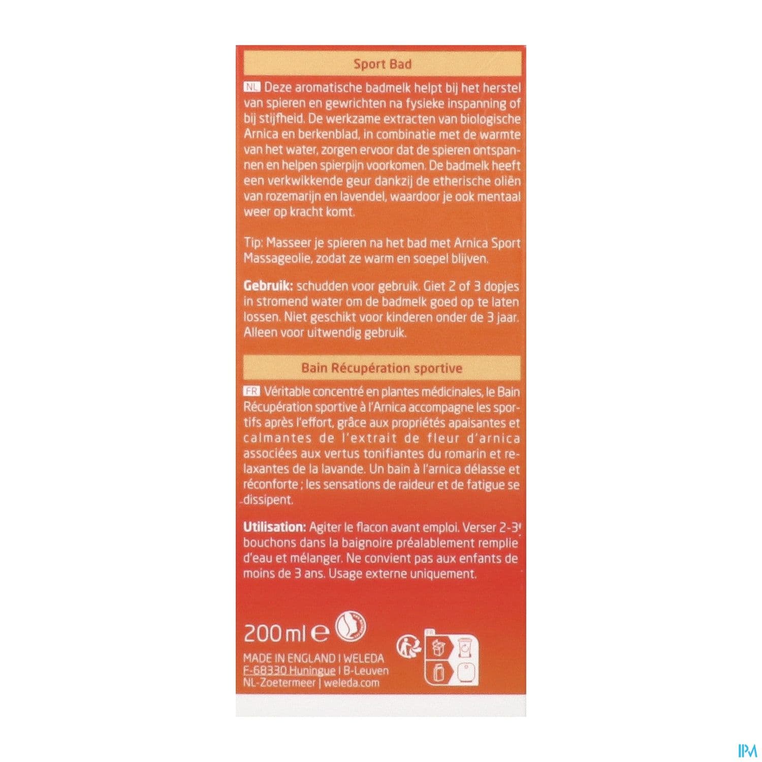 WELEDA BAIN RECUP SPORT ARNIC200ML