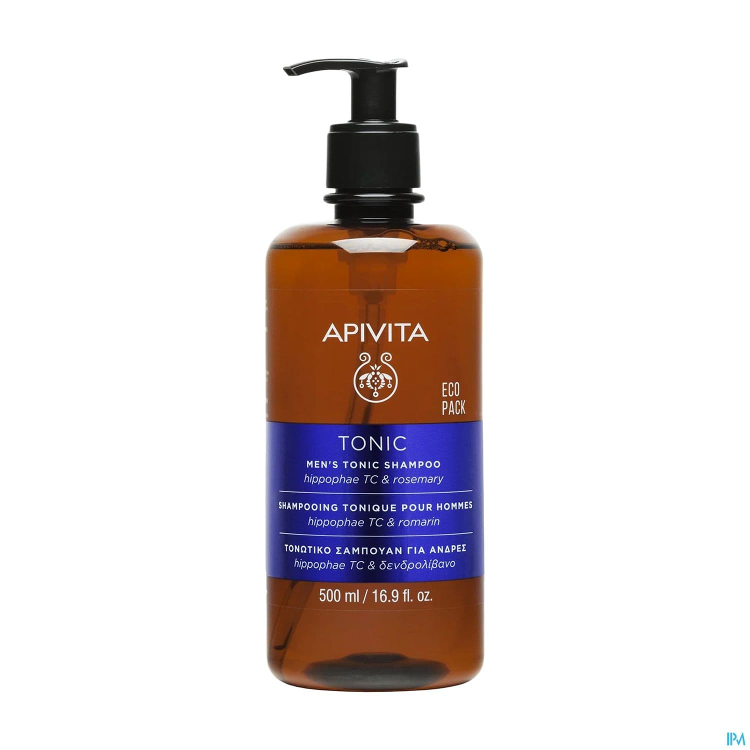 Apivita Shampooing Tonic Homme 500ml — Pharmacie des Cascades