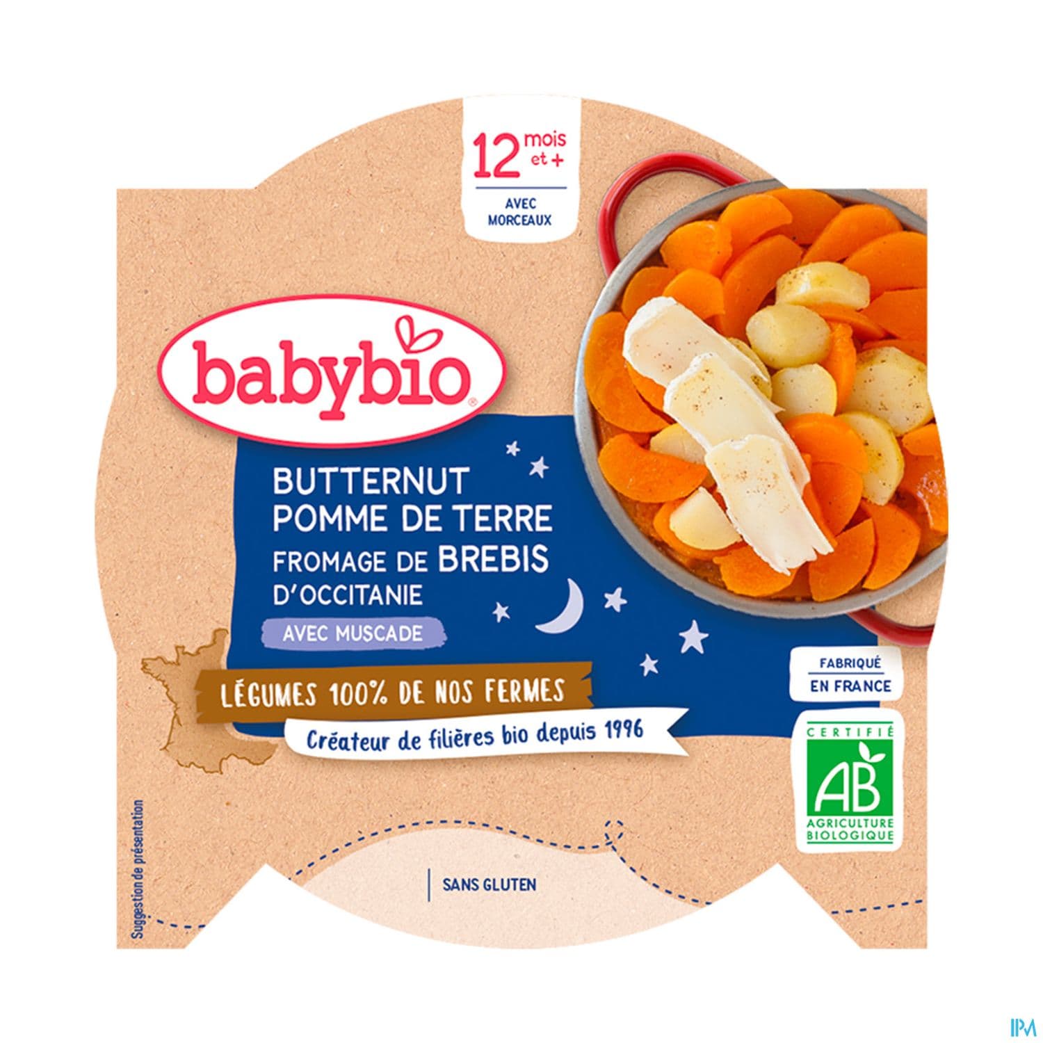 BABYBIO BON/NUIT PDT RGE/FROMAG230