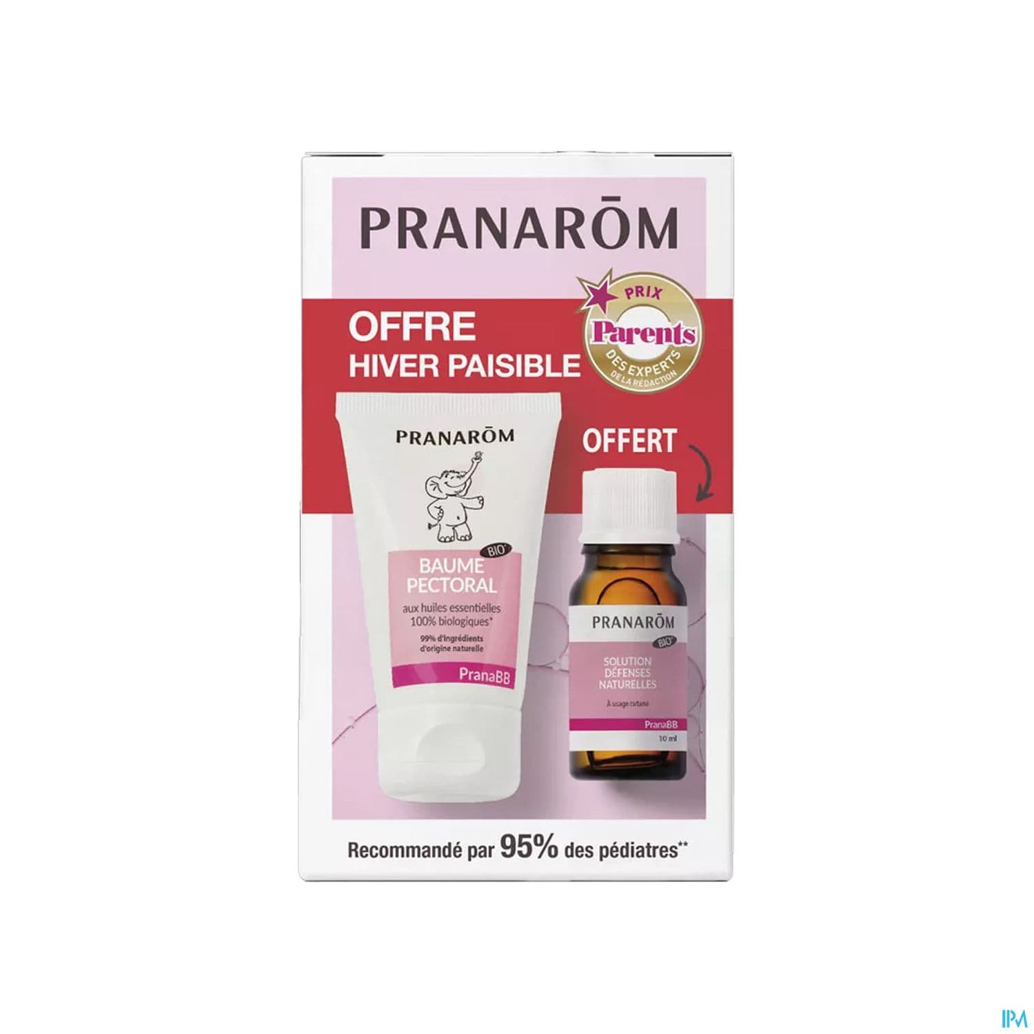 Pranarom Pranabb Baume Pectoral 40ml + Solution Defense Naturelle Offert
