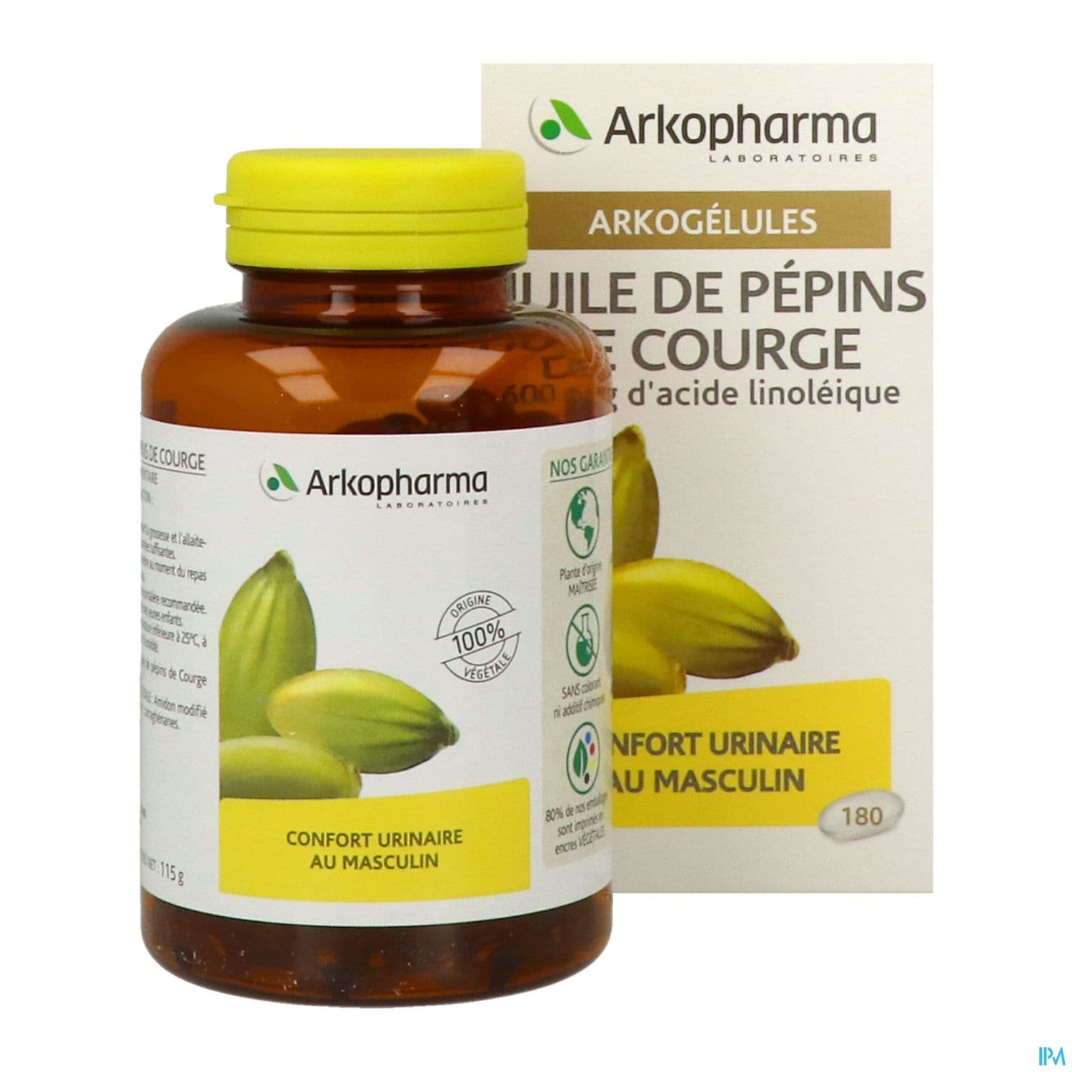 ARKOG HUILE PEP COURGE CAPS 180