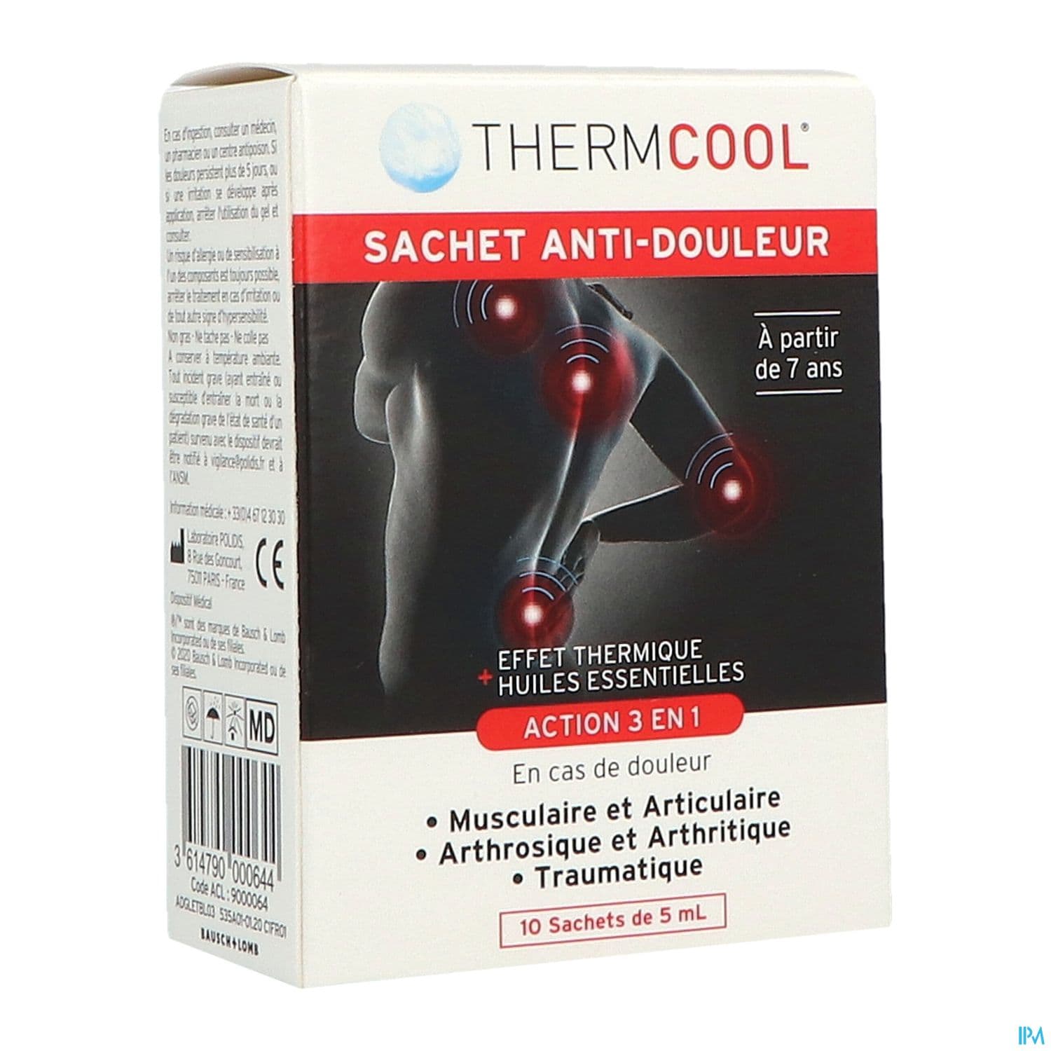 Thermcool Antidouleur 3en1 Sachet 5ml X10