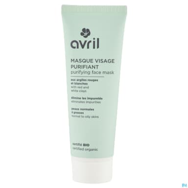 Avril Masque Visage Purifiant Certifie Bio 50ml