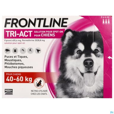 Frontline Tri Act Spot On Chien Xl Solution X3