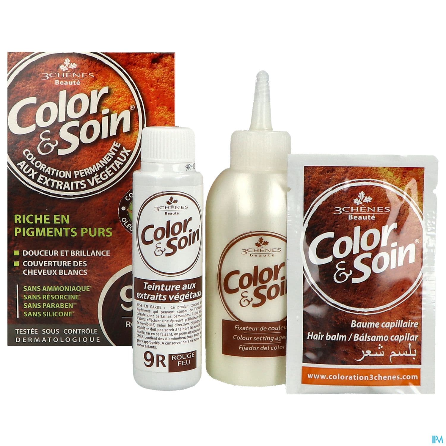 3 CHENES COLOR/SOIN RGE FEU 9R
