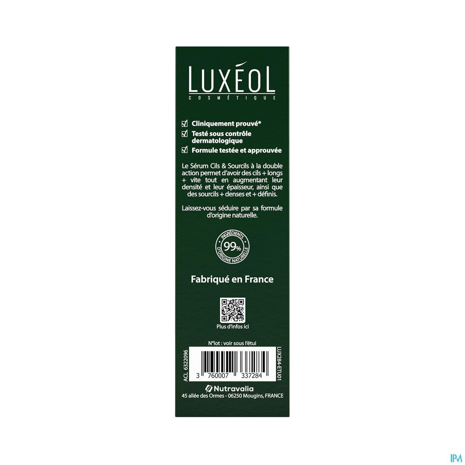 Luxeol Serum Cils Sourcils 10ml