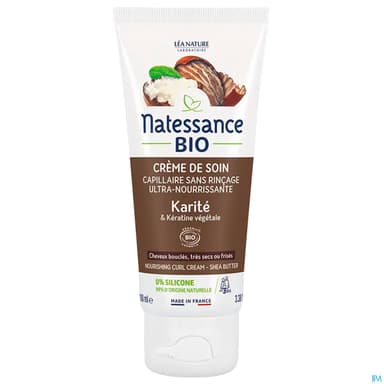 Natessance Bio Creme Sans Rincage Karite 100ml