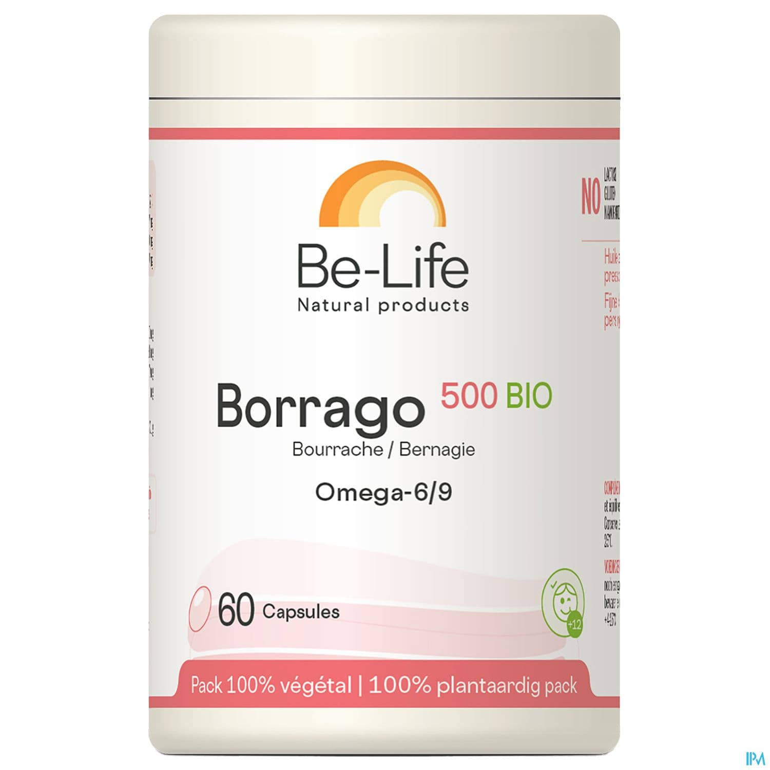 BE-LIFE BORRAGO 500 CAPS 60