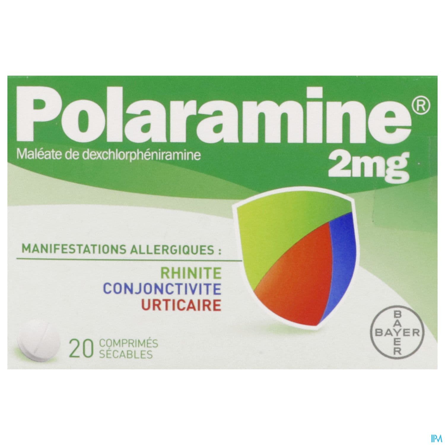 Polaramine 2mg Comprime Secable 20