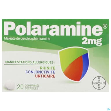 Polaramine 2mg Comprime Secable 20