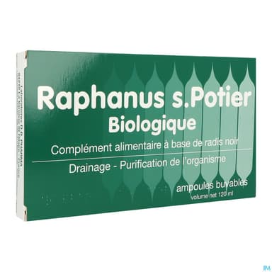 Raphanus S Potier Bio Solution Buvable Ampoule 10ml 12