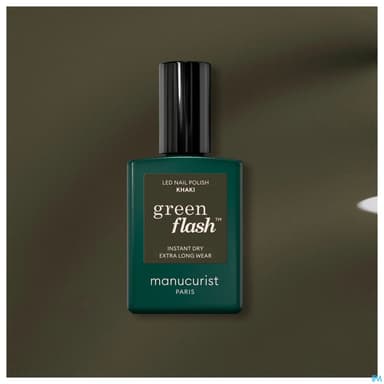 Manucurist Green Flash Vernis A Ongles Khaki 15ml