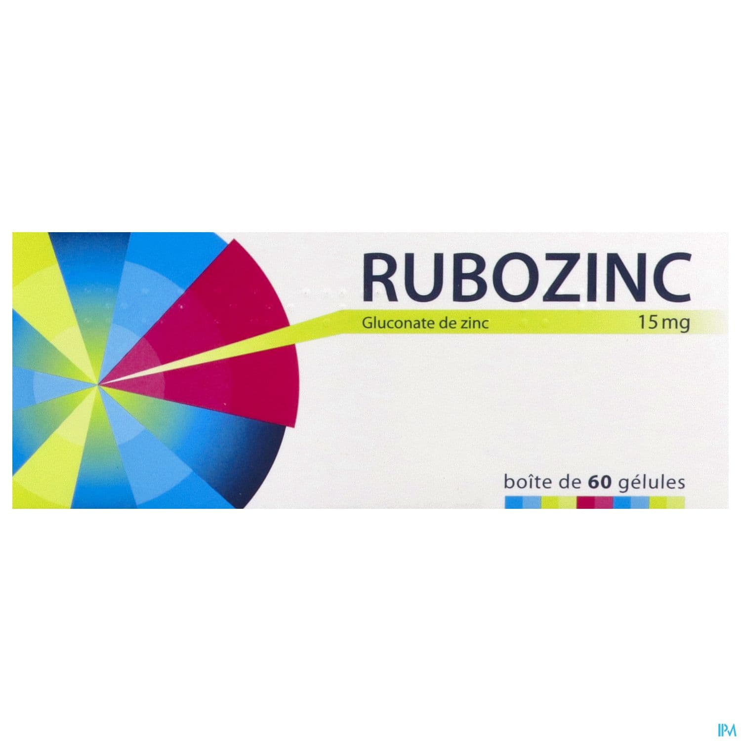 RUBOZINC 15MG GELULE 60