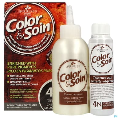 3 CHENES COLOR/SOIN CHAT NATUR 4N