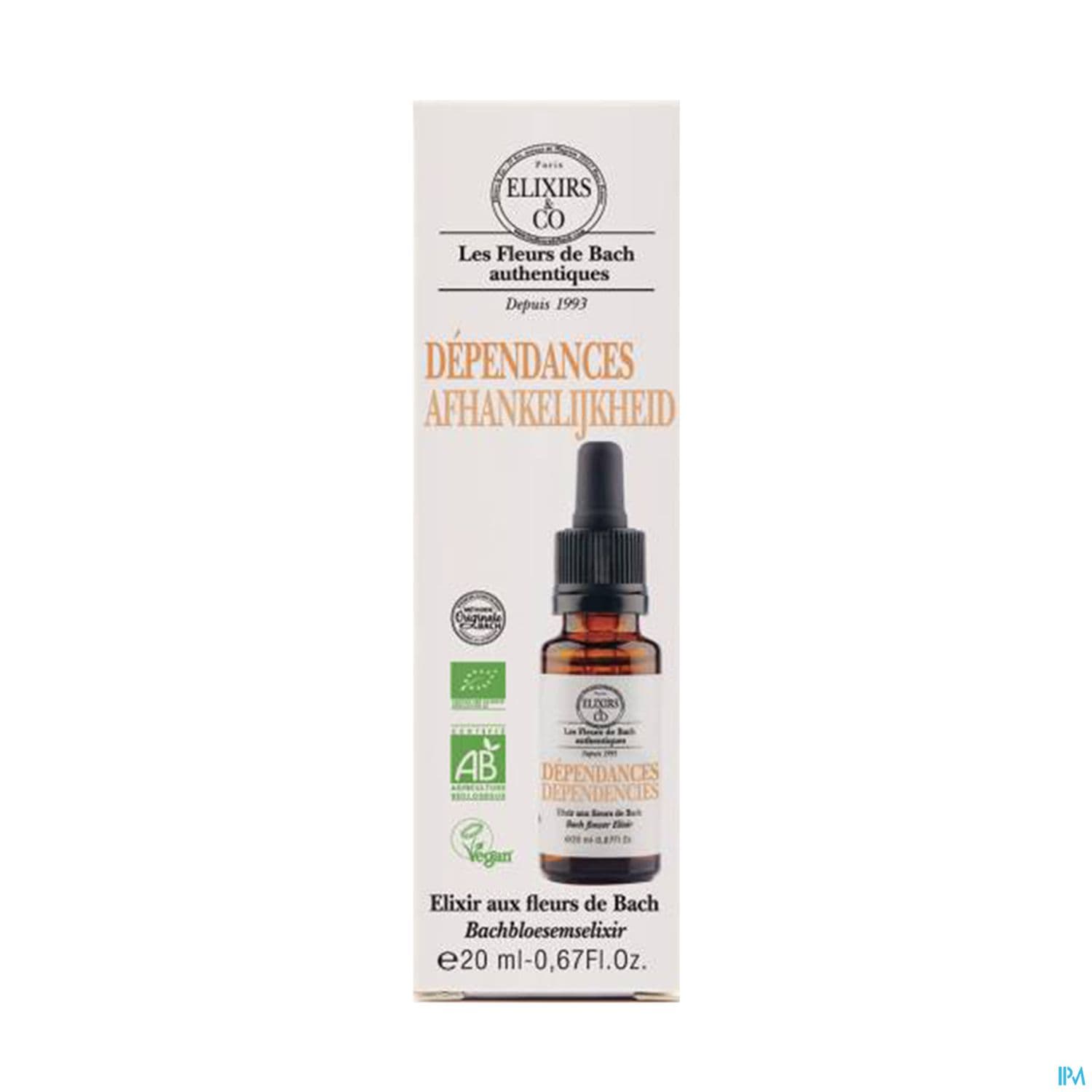 Elixirs Co Les Fleurs De Bach Dependances Bio Gouttes 20ml