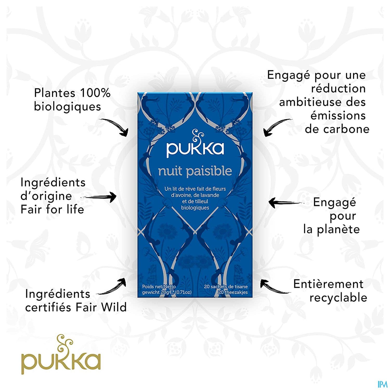 PUKKA INFUS NUIT PAISIBLE SACH 20