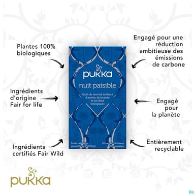 PUKKA INFUS NUIT PAISIBLE SACH 20