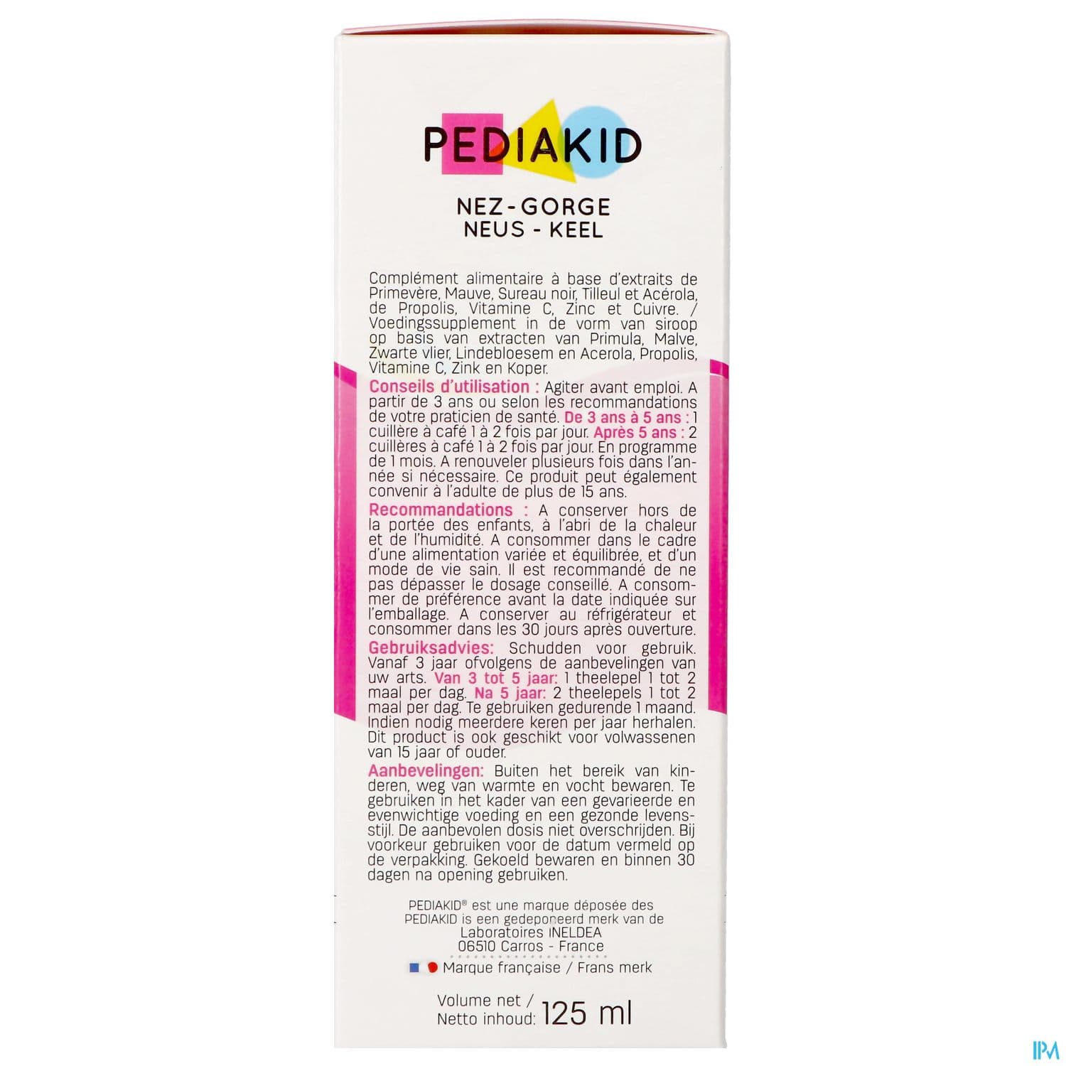 PEDIAKID NEZ-GORGE SP 125ML