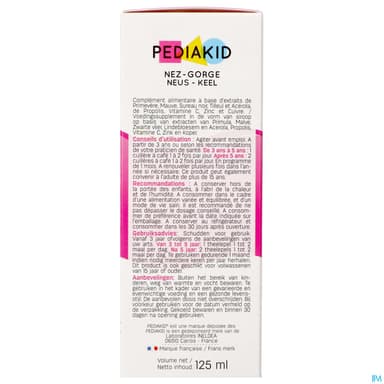 PEDIAKID NEZ-GORGE SP 125ML