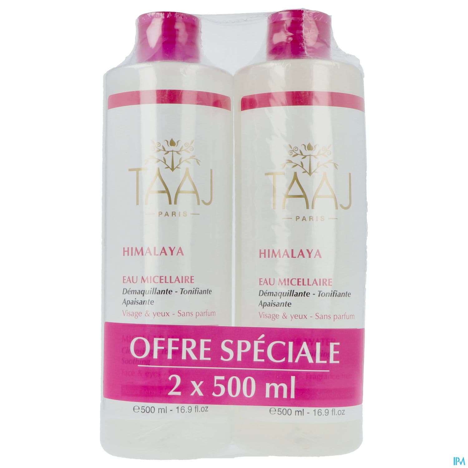 TAAJ HIMALAYA EAU MICEL PS 500MLX2