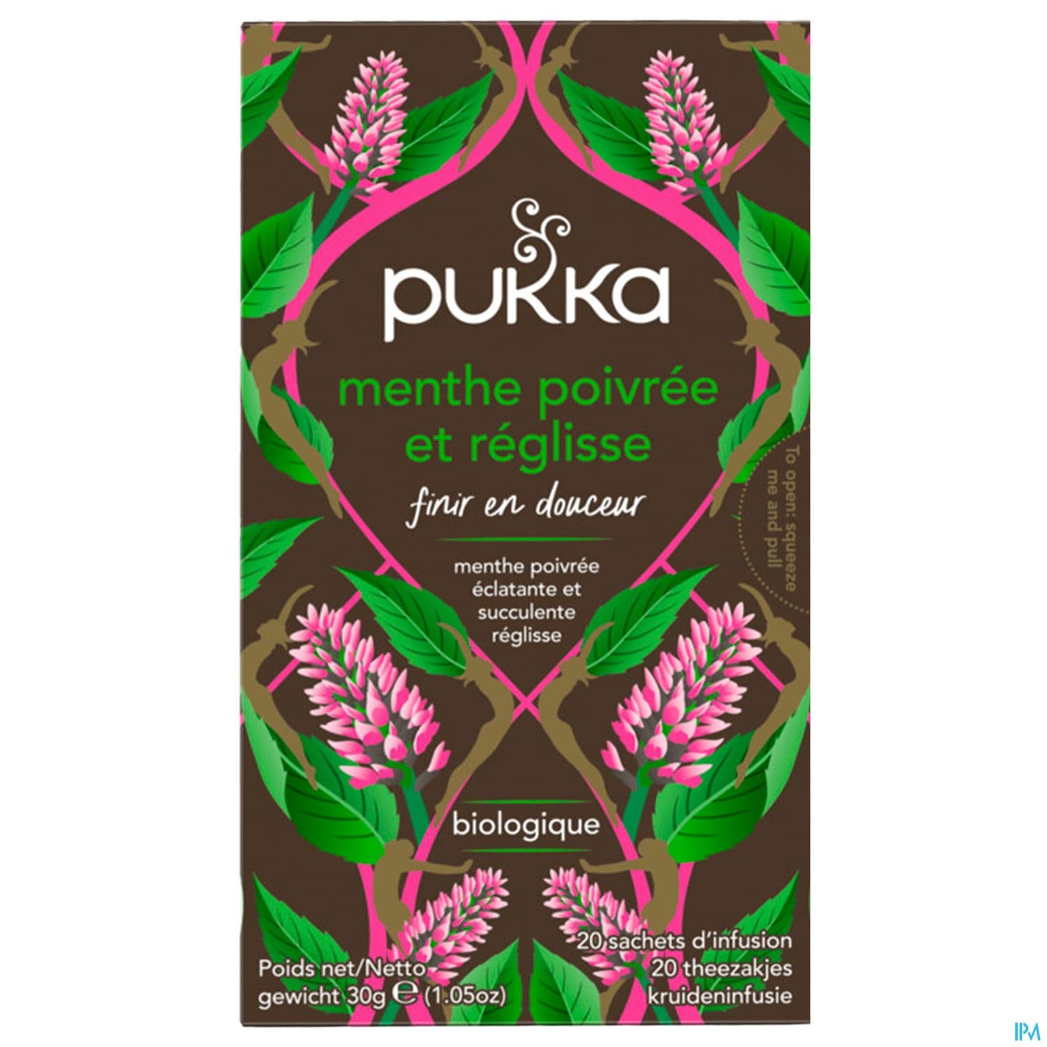 Pukka Infusion Menthe Poivree Reglisse Bio Sachet 20
