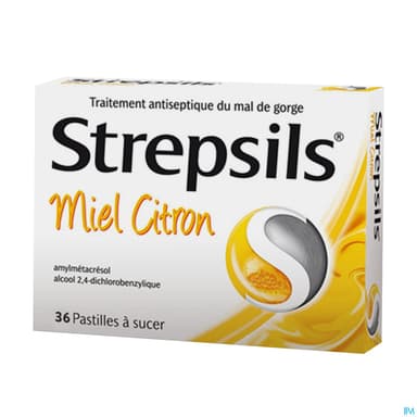STREPSILS MIEL CITRON PAST 36