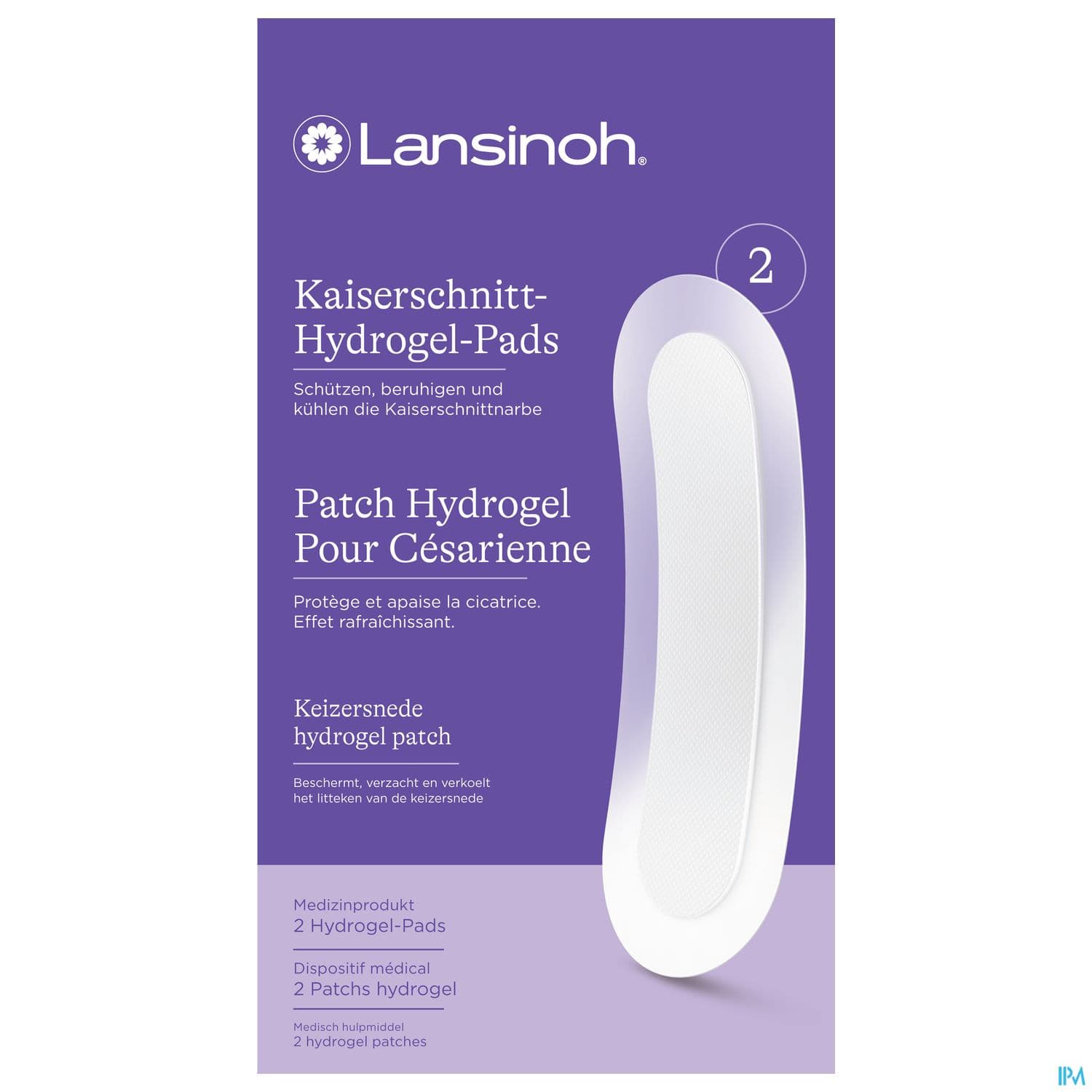 Lansinoh Patch Hydrogel Cesarienne Apaisant Et Cicatrisant 1