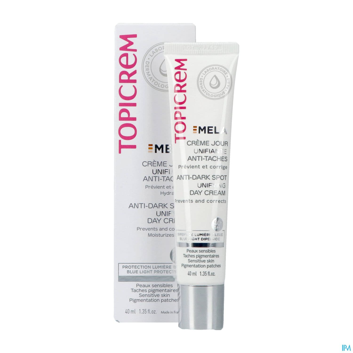 TOPICREM MELA CR A/TACHE 50+ 40ML