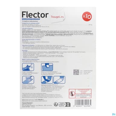 FLECTORTISSUGELEP 1% EMPLATRE 10