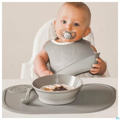 Twistshake Bol Antiderapant +6m Gris Pastel