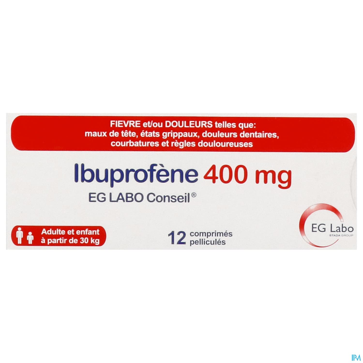 Ibuprofene Eg Labo Conseil 400mg Comprime 12