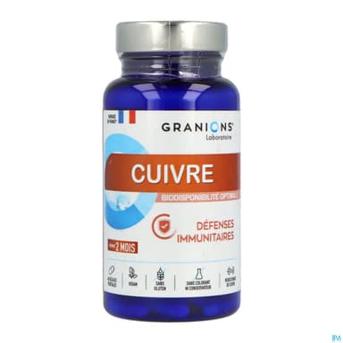 Granions Cuivre 2mg Immunite Gelule 60