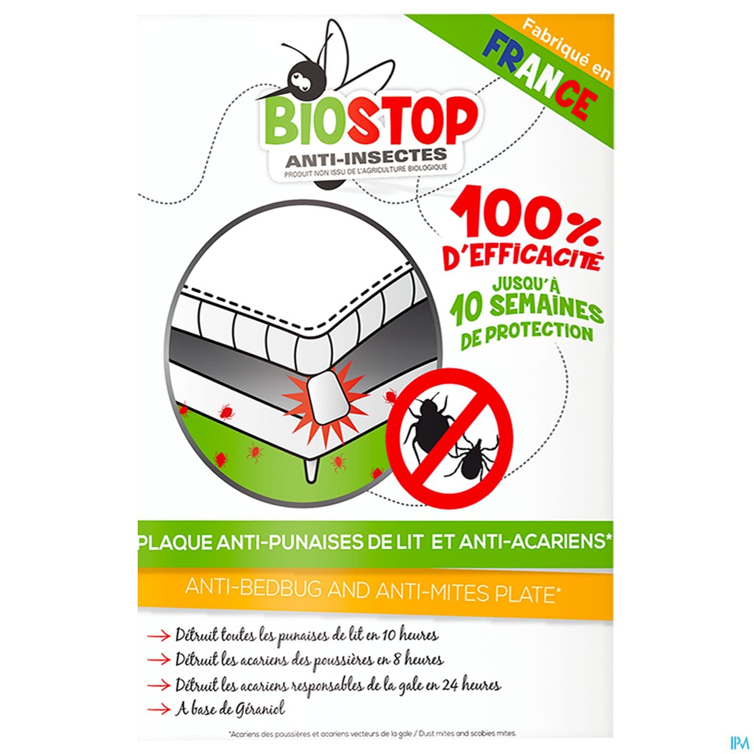 BIOSTOP PLAQUE A/PUNAISES LIT 2