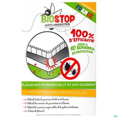 BIOSTOP PLAQUE A/PUNAISES LIT 2