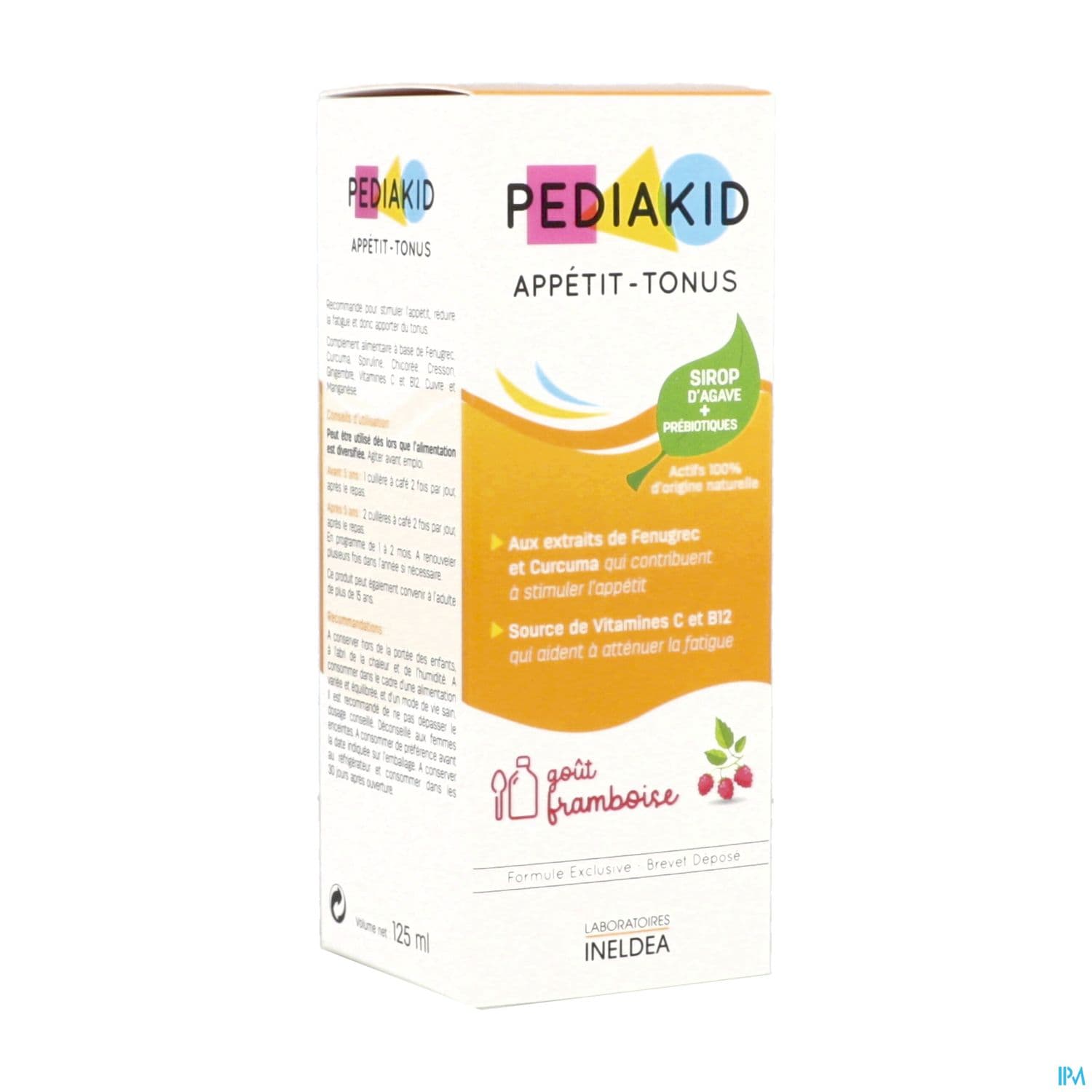 PEDIAKID APPETIT-TONUS SP FRAMBOISE FL/125ML