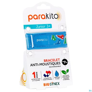Parakito Bracelet Antimoustique Rechargeable Junior Baskets